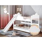 Beliche Solteiro Erika Nuvem com Escorregador Branco Acompanha Luminária Led Beliche Solteiro Erika Nuvem com Escorregador Branco Acompanha Luminária Led