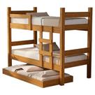 Beliche Solteiro Leticia Com Cama Auxiliar Mili MDF 199X95 cm Decmade