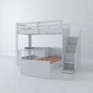 Beliche Star Office Infantil/ Juvenil Multifuncional com Escrivaninha Casatema Branco Perfect Wood