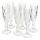 BELINDA TAÇA CHAMPANHE 20x7x7cm 160ml VIDRO TRANSP 6PÇ