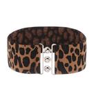 Belt HomeSoGood feminino com estampa de leopardo elástico retrô Belt HomeSoGood feminino com estampa de leopardo elástico retrô
