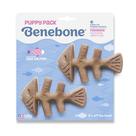 Benebone 2-Pack Fishbone Puppy - Kit com 2 mordedores para cães Filhotes