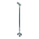 Bengala De Caminhada 3 Apoios Leve Anti Impacto Com Altura Ajustável 64CM a 101,5CM Bengala De Caminhada 3 Apoios Leve Anti Impacto Com Altura Ajustável 64CM a 101,5CM