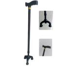 Bengala De Caminhada 3 Apoios Leve Anti Impacto Com Altura Ajustável 64CM a 101,5CM Bengala De Caminhada 3 Apoios Leve Anti Impacto Com Altura Ajustável 64CM a 101,5CM