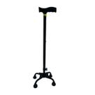 Bengala Regulável 4 Pontas Idoso Até 90kg Cor Preto Supermedy Bengala Regulável 4 Pontas Idoso Até 90kg Cor Preto Supermedy