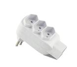 Benjamim Tripolar 4 Saídas 10A Bivolt Branco Forceline Benjamim Tripolar 4 Saídas 10A Bivolt Branco Forceline