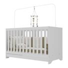 Berço 3Em1 C/ Colchão Incluso Multimóveis Elza Fg2952 Branco