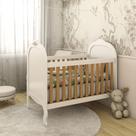 Berço Americano 3 em 1 Sueño 100% Mdf Branco Brilho/Amêndoa - Panorama Móveis