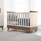 Berço Americano Ambiente Retrô Vitória Off White Carvalho Carolina