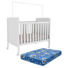 Berço Americano Cloe 2 em 1 com Colchão Baby Physical - Móveis Peroba