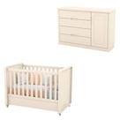 Berço Americano E Cômoda Infantil Tutto New Off White - Matic