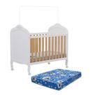 Berço Americano Elô 3 em 1 com Colchão Baby Physical - Móveis Peroba
