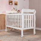 Berço Americano Marquesa 3 em 1 Mini Cama Lila 100% MDF Branco