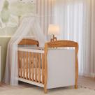 Berço Americano Marquesa 3 Em 1 Mini Cama Mini Sofá Off White 100% MDF