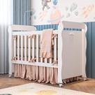 Berço Americano Marquesa Mini Cama Provençal Lisa 100% MDF Branco Berço Americano Marquesa Mini Cama Provençal Lisa 100% MDF Branco