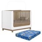 Berço Americano Mini Cama Aconchego com Colchão Baby Physical - Móveis Henn