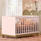 Berço Americano Mini Cama Q Encanto Slim Rosa Acetinado Ambiente - Qmovi