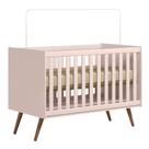 Berço Americano Mini Cama Retrô Q Encanto Rosa - Qmovi Berço Americano Mini Cama Retrô Q Encanto Rosa - Qmovi