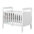 Berço Americano Mini Cama Soninho Branco Acetinado - Tigus Baby
