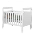 Berço Americano Mini Cama Soninho Branco Acetinado - Tigus Baby