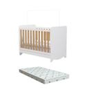 Berço Americano Moveis Peroba Ben 3x1 100% MDF + Colchão -