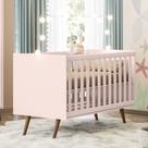 Berço Americano Qencanto 3820 Retrô Qmovi Rosa