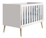 Berço Americano Théo New Branco Fosco com Natural - Reller Berço Americano Théo New Branco Fosco com Natural - Reller