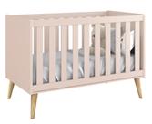 Berço Americano Théo New Rosa Fosco com Natural - Reller