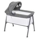 Berço Baby Trend Lil Snooze Large Restful Grey com Dossel