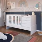 Berço Cama Multifuncional s/ Auxiliar 196cm Sem Colchão Linha BB BB680 Completa Móveis