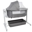 Berço co-bed Lounge cor cinza com balanço automático Safety