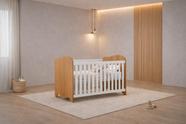 Berço com colchão que vira Cama Ninho- MobiBaby
