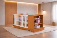 Berço com que vira Cama com Prateleira Celinne- MobiBaby