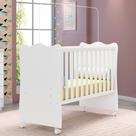 Berço com Suporte para Mosquiteiro Doce Sonho Branco / Branco