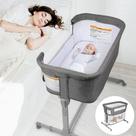 Berço de bebê 3 em 1 Bedside Sleeper Playpen KoolaBaby Grey