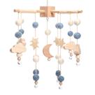 Berço de bebê Mobile Youyys Wooden Moon Stars Soft Felt Berço de bebê Mobile Youyys Wooden Moon Stars Soft Felt