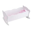 Berço de boneca HILIROOM HILIROOM Baby Wooden para bonecas de 18 polegadas