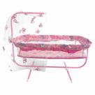 Berço De Boneca Rosa Balanço Bebê Reborn - Mep Kids