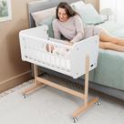 Berço de cabeceira Comfy Cubs Wooden Sleeper para recém-nascidos