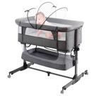 Berço de cabeceira de berço Nordmiex 3 em 1 Deep Grey