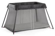Berço de viagem BabyBjörn Light Black com colchão macio