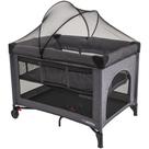 Berço e Cercado Fast Kiddo Portátil e Automático - Grafite