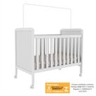Berço e Cômoda Moveis Peroba Cloe Gaveteiro 100% MDF Branco