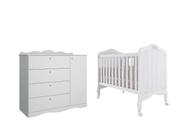 Berço e Cômoda Provençal Encanto Permobili MDF
