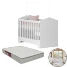 Berço e Mini Cama Colchão Incluso Multifuncional Moderno