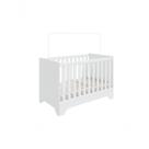 Berço Estilo Americano Popy - Moveis Peroba Branco Brilho
