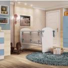 Berço Infantil 6900 Espresso Móveis Branco/Azul