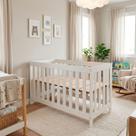 Berço Infantil Ditália com regulagem de altura BBI56 Branco Berço Infantil Ditália com regulagem de altura BBI56 Branco