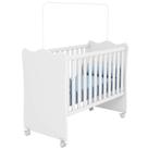 Berço Infantil Mdp Com Rodízios Doce Mel Branco Berço Infantil Mdp Com Rodízios Doce Mel Branco