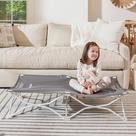 Berço infantil Presente portátil cinza 122x62cm